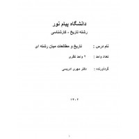 کتاب تاریخ و مطالعات میان رشته ای 